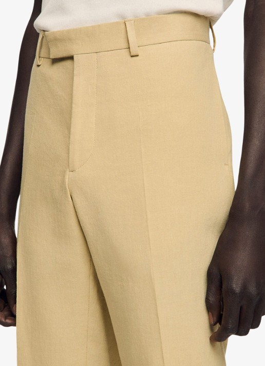 Sandro Straight fit pantalon - detail 5 sand / beige