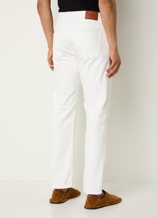 Sandro Straight leg jeans met gekleurde wassing - achterkant 3 wit