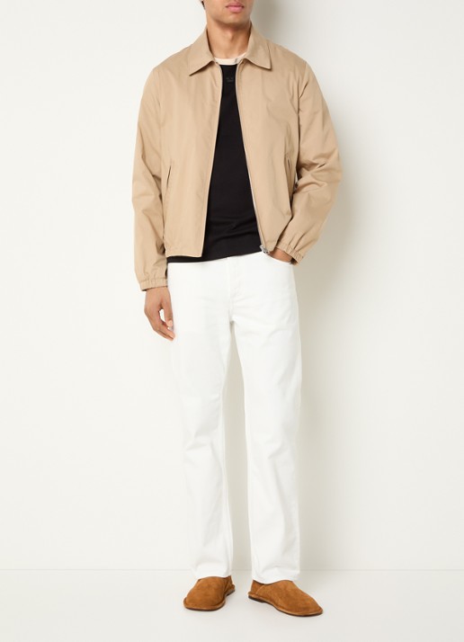 Sandro Straight leg jeans met gekleurde wassing - voorkant 2 wit