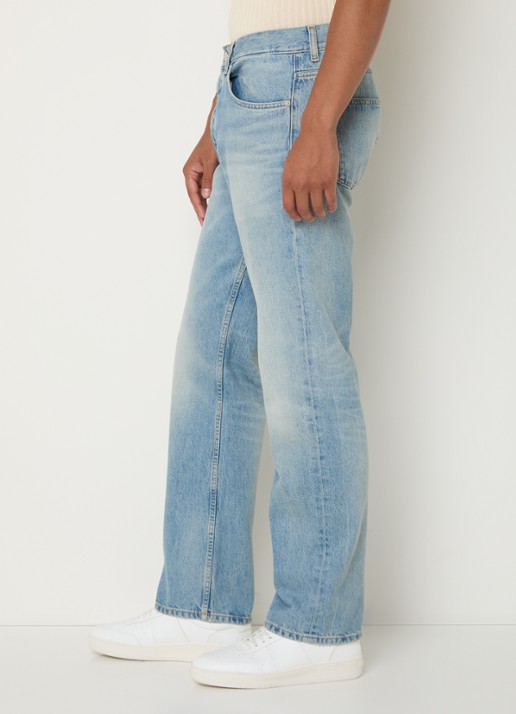Sandro Straight leg jeans met lichte wassing - detail 3 indigo