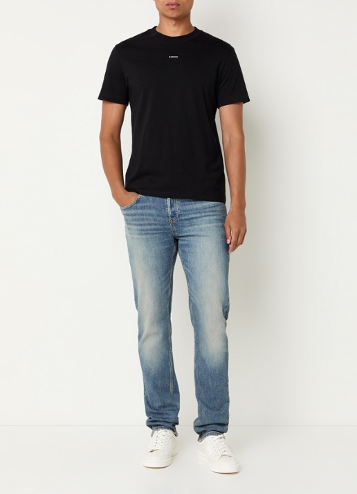 Sandro Straight leg jeans met medium wassing met steekzakken - voorkant 3 indigo