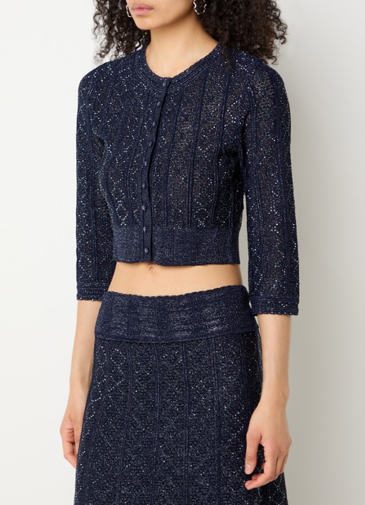 Sandro Strass knit cropped cardigan