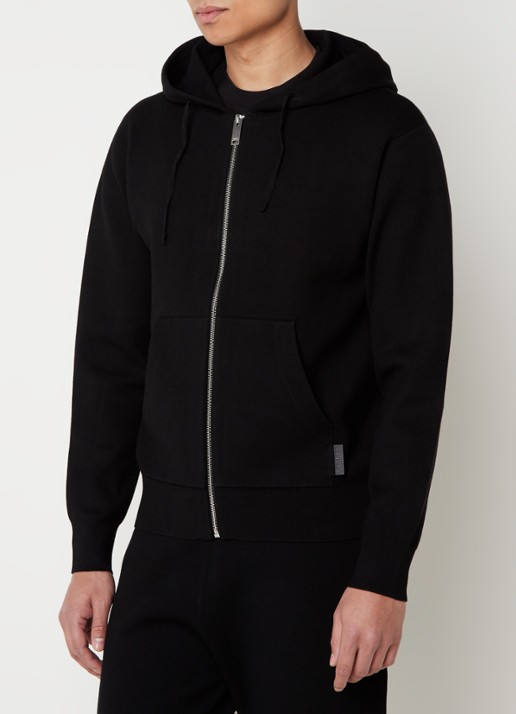 Sandro Sweatvest met steekzakken en logo