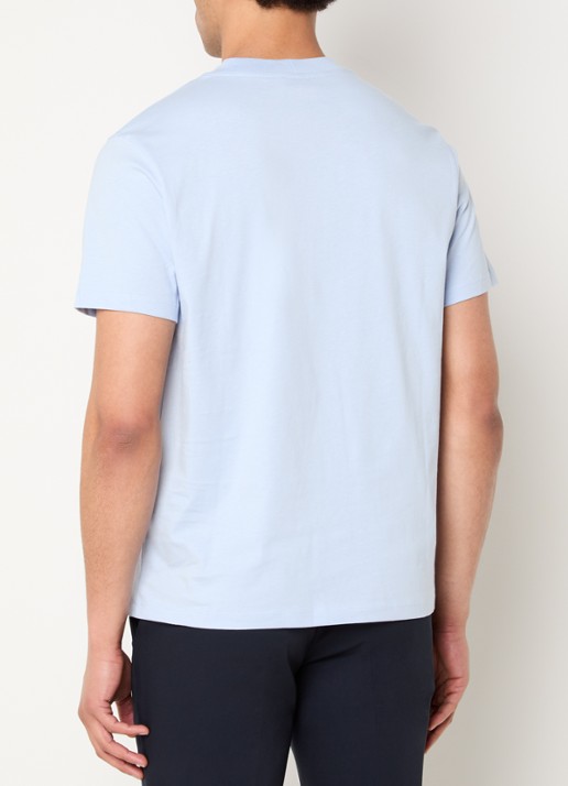 Sandro T-shirt met logo - achterkant 2 lichtblauw