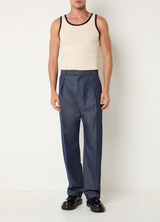 Sandro Tanktop met logoborduring - voorkant 3 beige