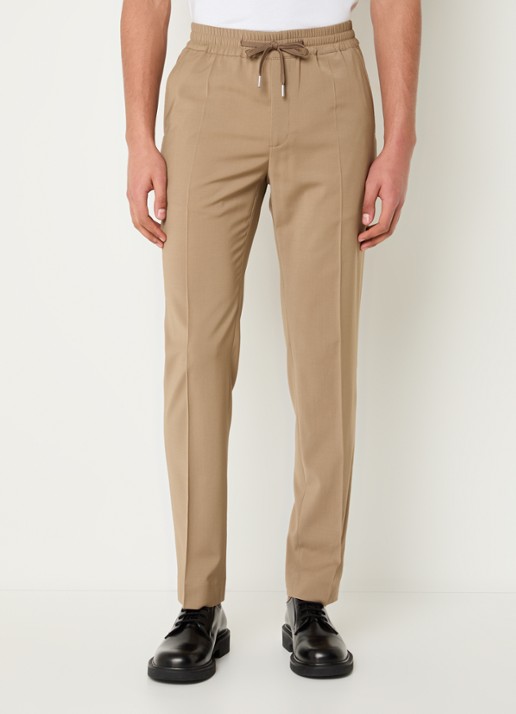 Sandro Tapered fit chino in wolblend met steekzakken