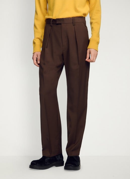 Sandro Tapered fit pantalon in wolblend