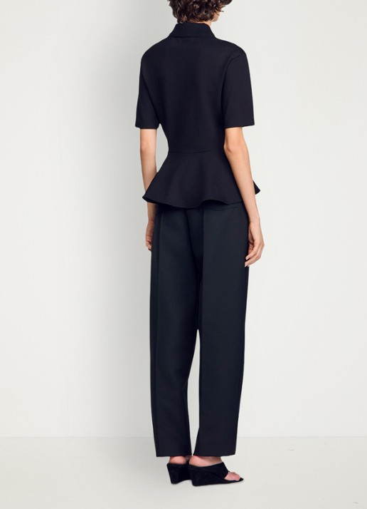 Sandro Top met peplum - achterkant zwart