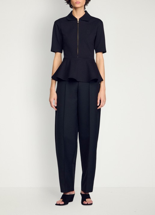 Sandro Top met peplum - detail 5 zwart