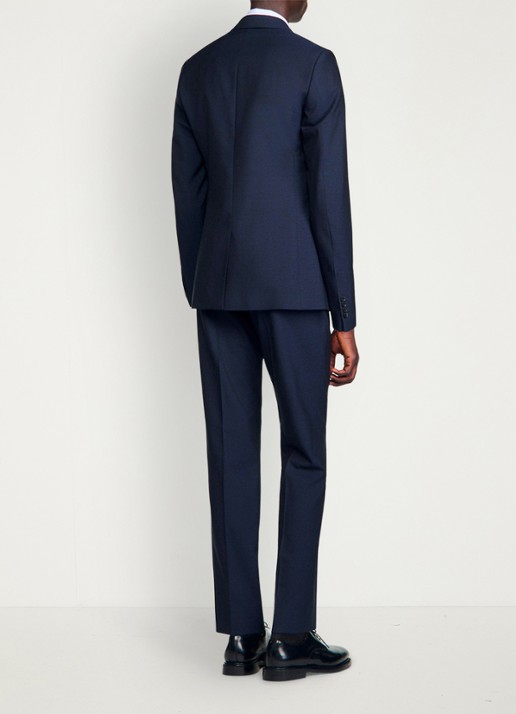 Sandro Virgin wool suit jacket - achterkant navy blue / blauw