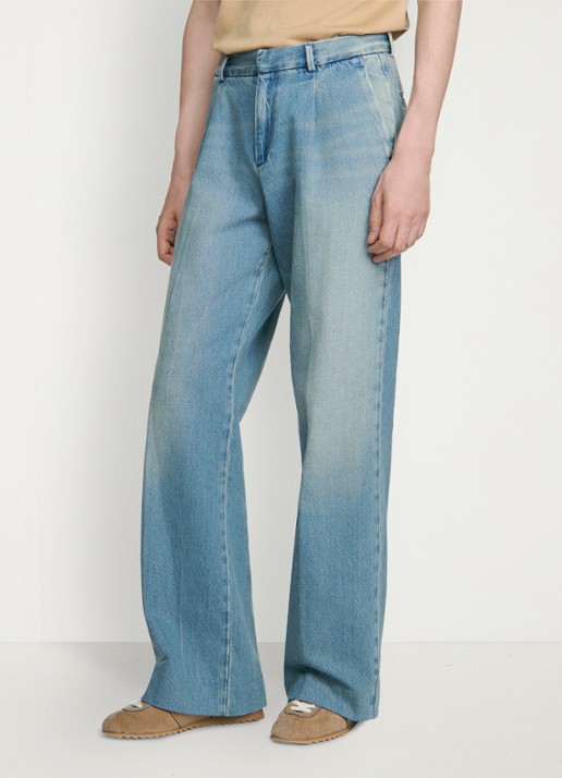 Sandro Wide leg jeans met steekzakken