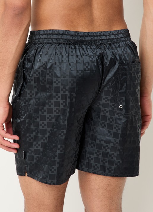 Sandro Zwemshorts met jacquard dessin - achterkant donkergrijs