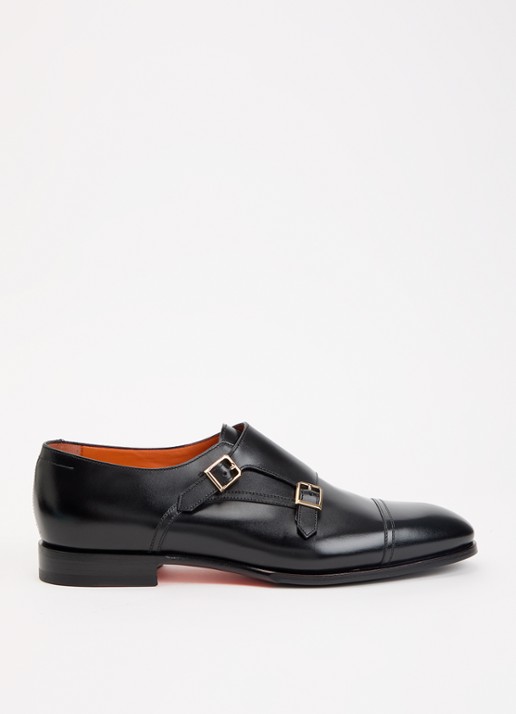 Santoni Gespschoen van leer