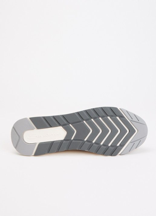 Santoni Innova-NEX sneaker van leer - detail 4 lichtbruin