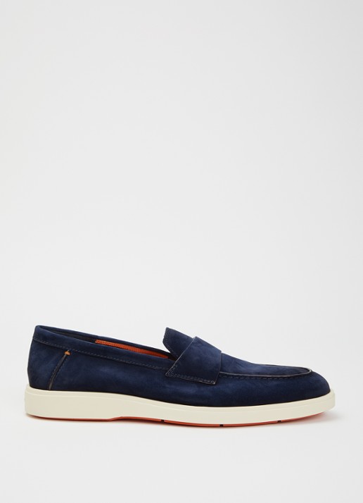Santoni Revolve loafer van suède