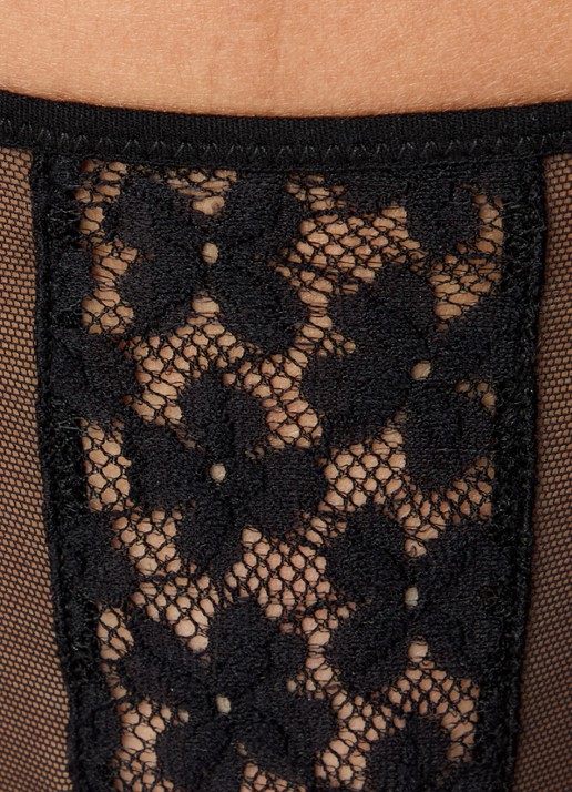 Sarda Ariarne tanga van kant  - detail 2 zwart