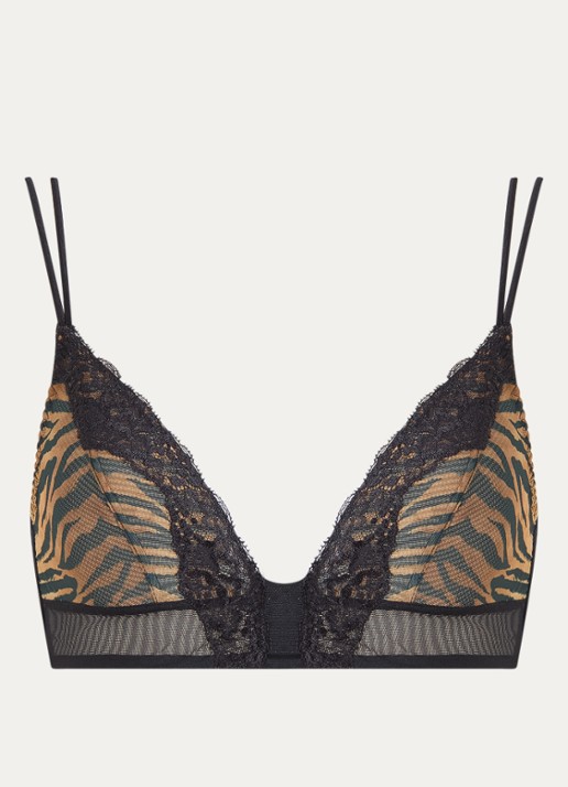 Sarda Bremer bralette van mesh - voorkant 4 bruin