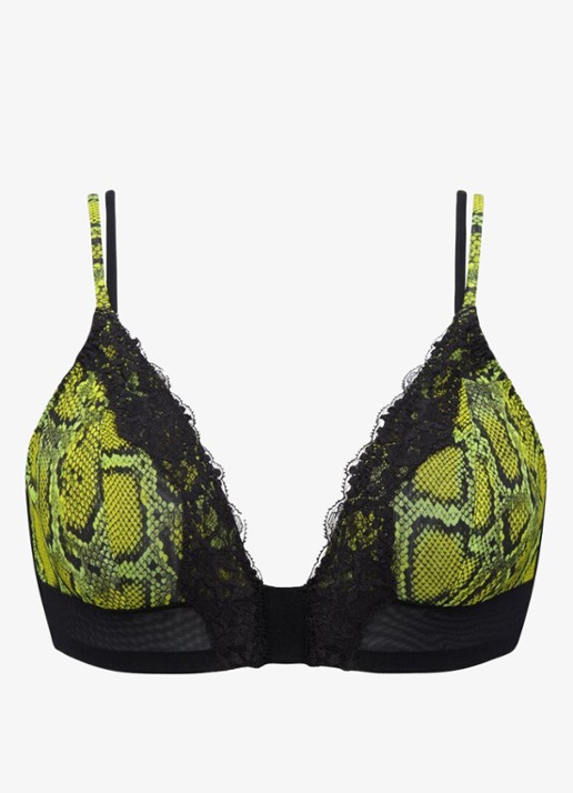 Sarda Bremer bralette van mesh - voorkant 3 groen