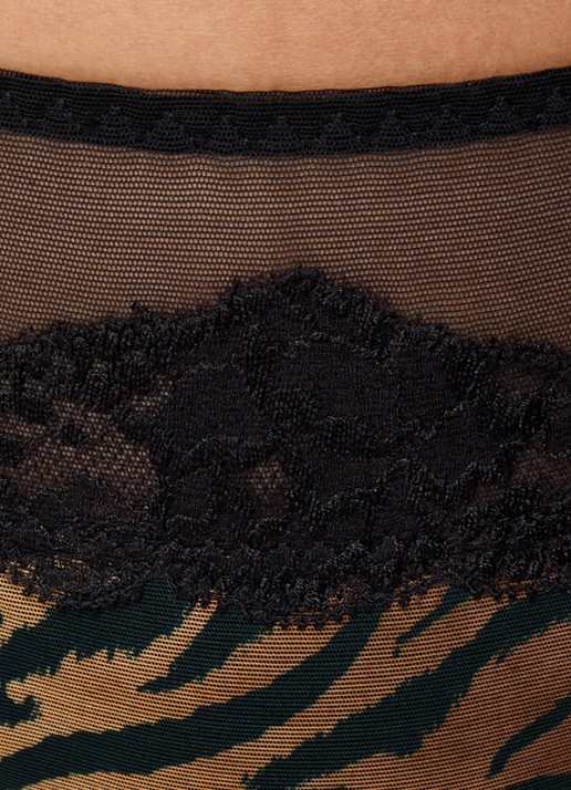 Sarda Bremer tanga van mesh - detail 5 camel