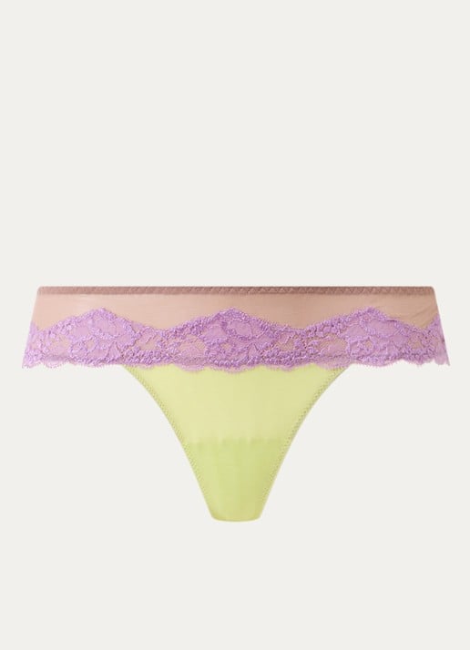 Sarda Bremer tanga van mesh - voorkant 4 beige