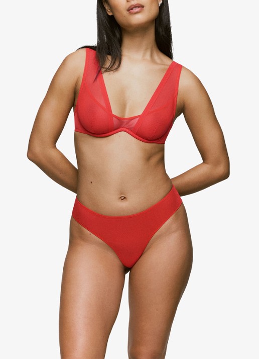 Sarda Chalmers tanga van mesh - voorkant 2 rood