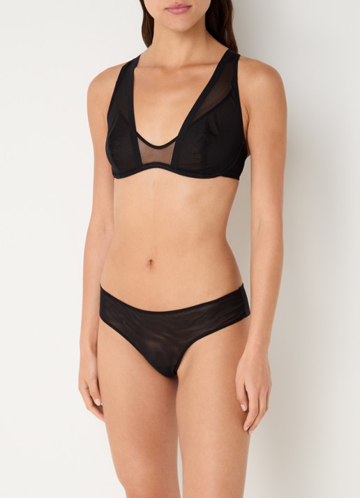 Sarda Chalmers tanga van mesh - voorkant 3 zwart