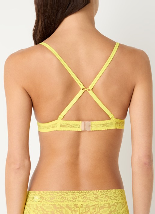 Sarda Cid bralette van kant  - detail 4 geel