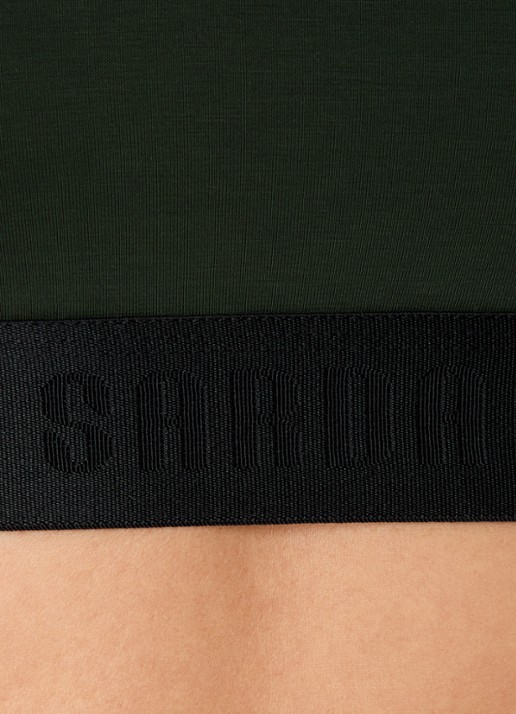 Sarda Eliza bralette met logoband - detail 5 legergroen
