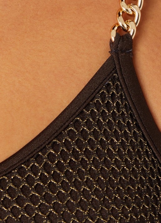 Sarda Janja badpak met uitneembare vulling en lurex - detail 3 donkerbruin