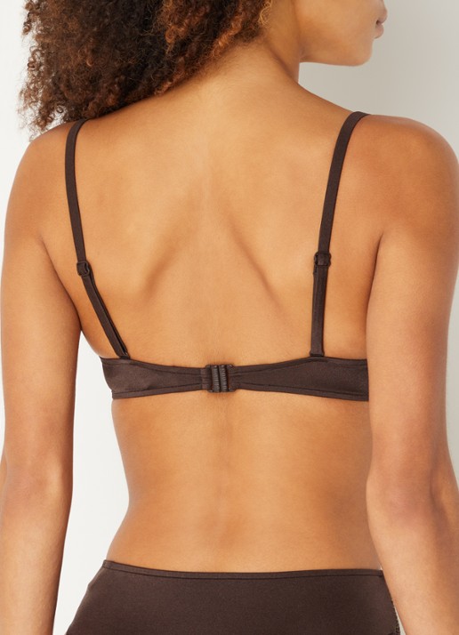 Sarda Janja voorgevormde bikinitop met beugel en lurex - achterkant 3 donkerbruin