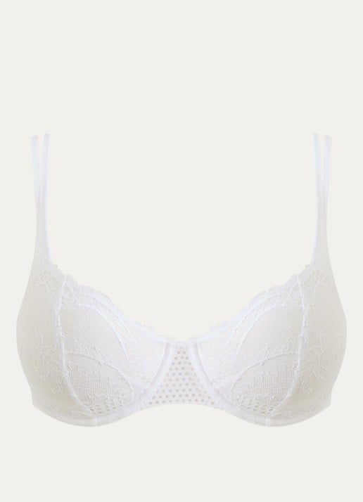 Sarda Lisa balconette bh van kant - voorkant 2 wit