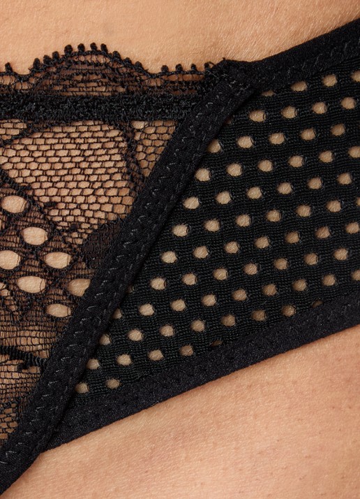 Sarda Lisa string met kant - detail 5 zwart