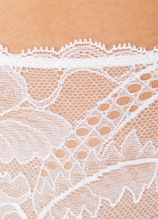 Sarda Lisa string met kant - detail 5 wit