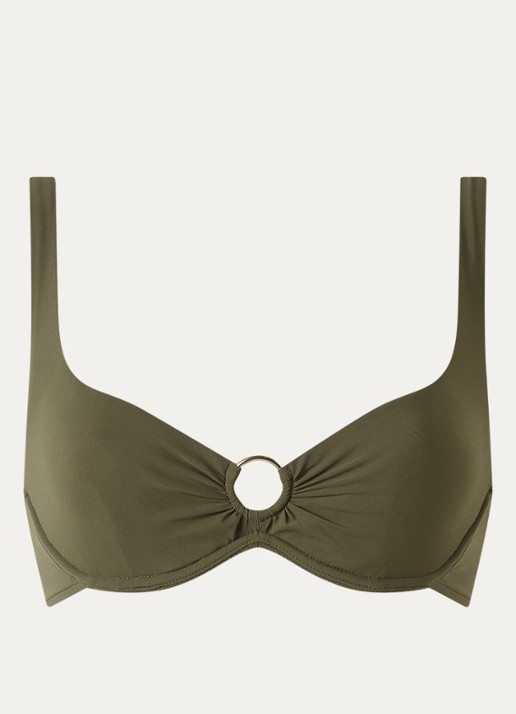 Sarda Lita bikinitop met beugel - voorkant bronsgroen