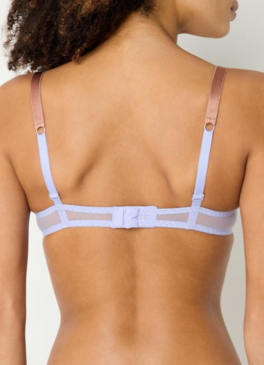 Sarda Lovelace push-up bh met uitneembare vulling - achterkant lavendel
