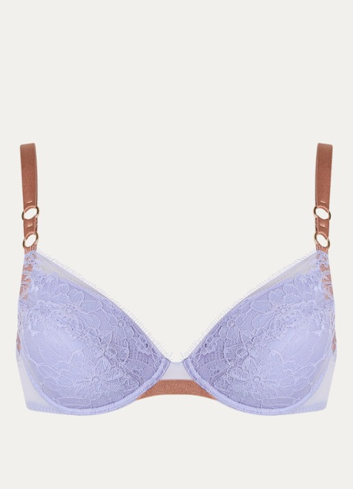 Sarda Lovelace push-up bh met uitneembare vulling - voorkant 2 lavendel