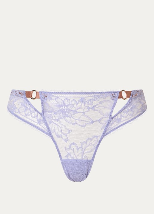 Sarda Lovelace shorty van kant - voorkant lavendel