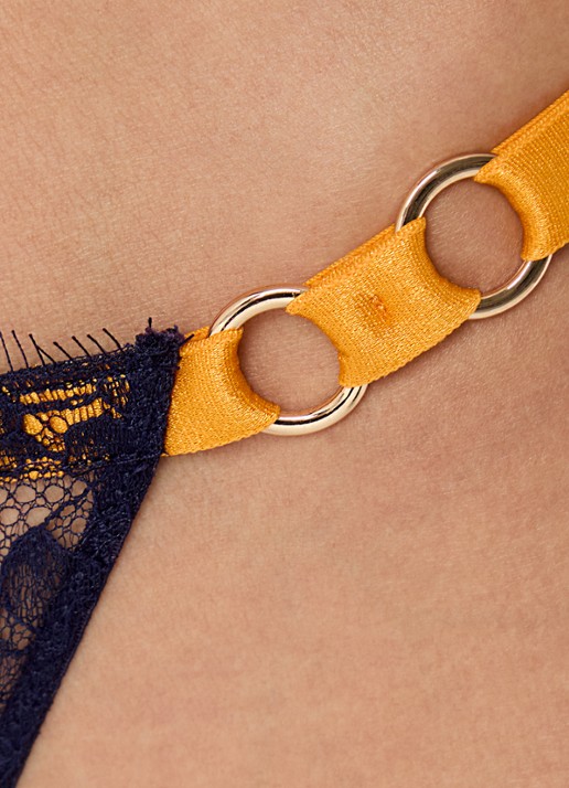 Sarda Lovelace slip van kant - detail 5 donkerblauw