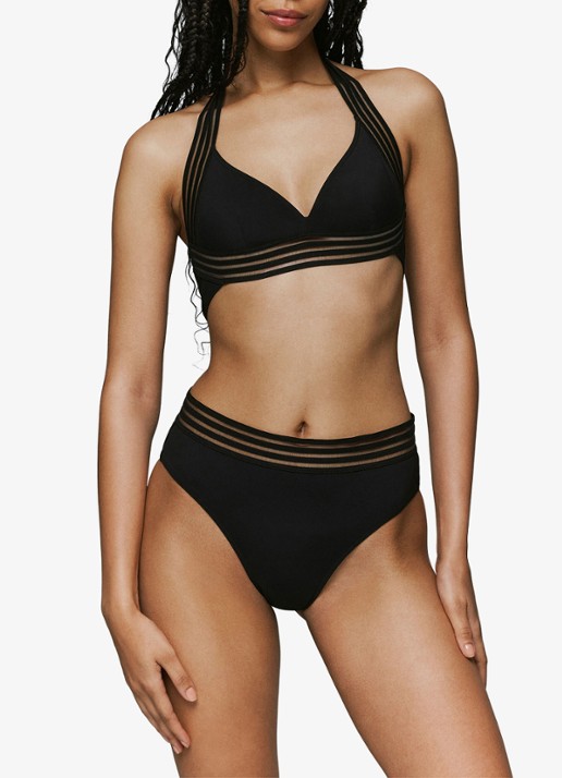 Sarda Miss halter bikinitop - voorkant 4 zwart
