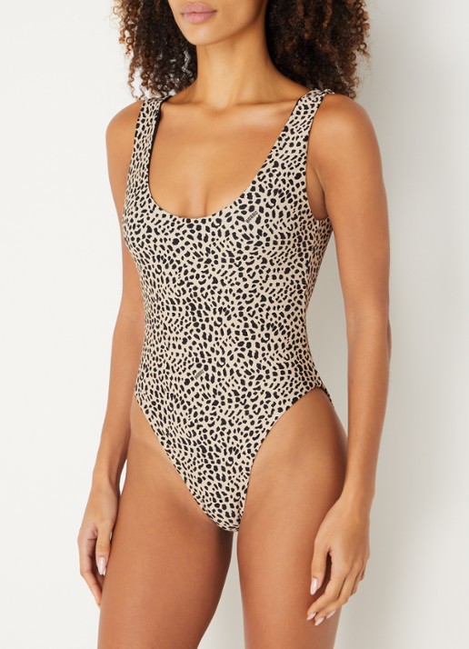 Sarda Pryce badpak met panterprint