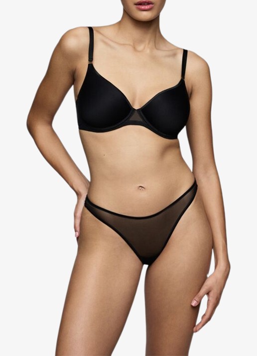 Sarda Tegla string van mesh - voorkant 4 zwart