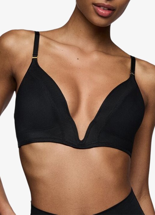 Sarda Tegla voorgevormde bralette - detail 4 zwart