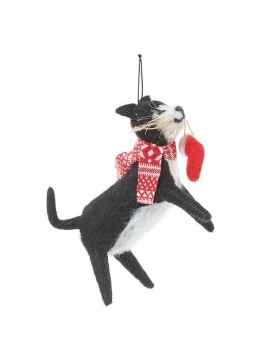Sass & Belle Kat kersthanger 11,5 cm