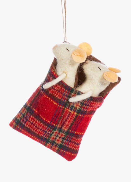 Sass & Belle Muizen kersthanger 11 cm