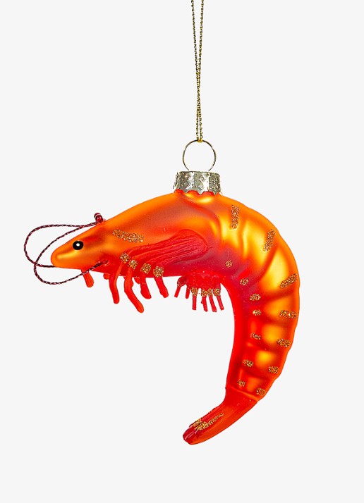 Sass & Belle Reuzengarnaal kersthanger 8 cm