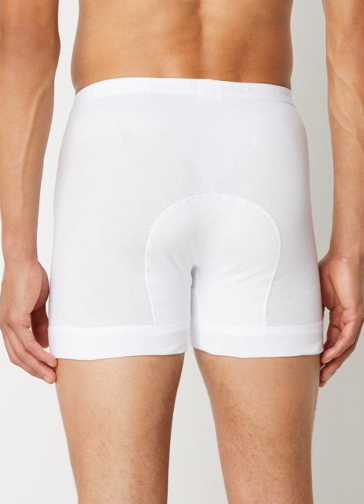 Schiesser Boxershort in uni - achterkant 3 wit