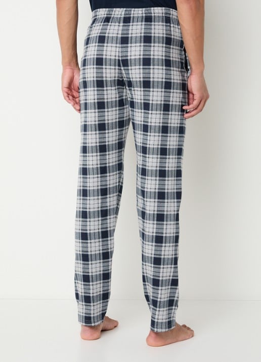 Schiesser Pyjamabroek met steekzakken - achterkant 3 grijs