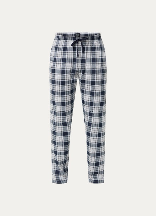 Schiesser Pyjamabroek met steekzakken - voorkant 4 grijs