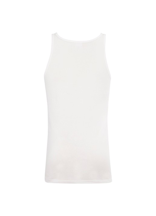 Schiesser Singlet in uni in 2-pack - achterkant 2 wit