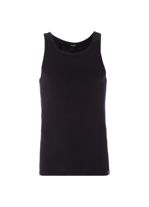 Schiesser Stretch tanktop - voorkant zwart
